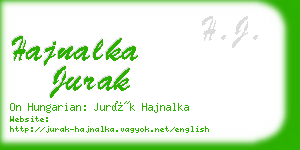 hajnalka jurak business card